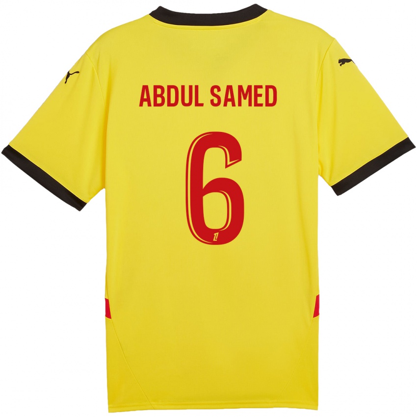 Niño Camiseta Salis Abdul Samed #6 Amarillo Rojo 1ª Equipación 2024/25 La Camisa Perú