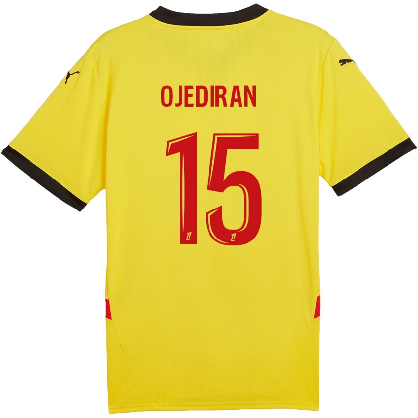 Niño Camiseta Hamzat Ojediran #15 Amarillo Rojo 1ª Equipación 2024/25 La Camisa Perú