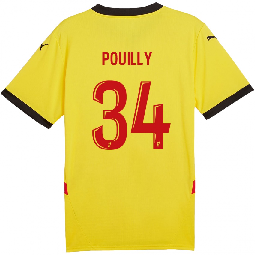 Niño Camiseta Tom Pouilly #34 Amarillo Rojo 1ª Equipación 2024/25 La Camisa Perú