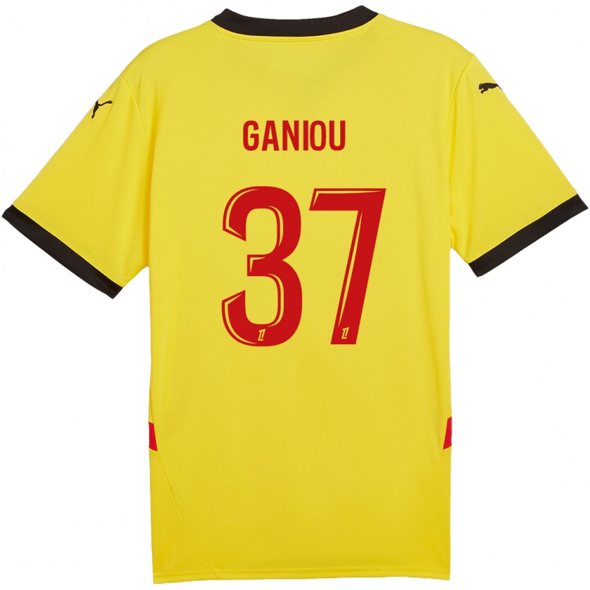 Niño Camiseta Ismaëlo Ganiou #37 Amarillo Rojo 1ª Equipación 2024/25 La Camisa Perú