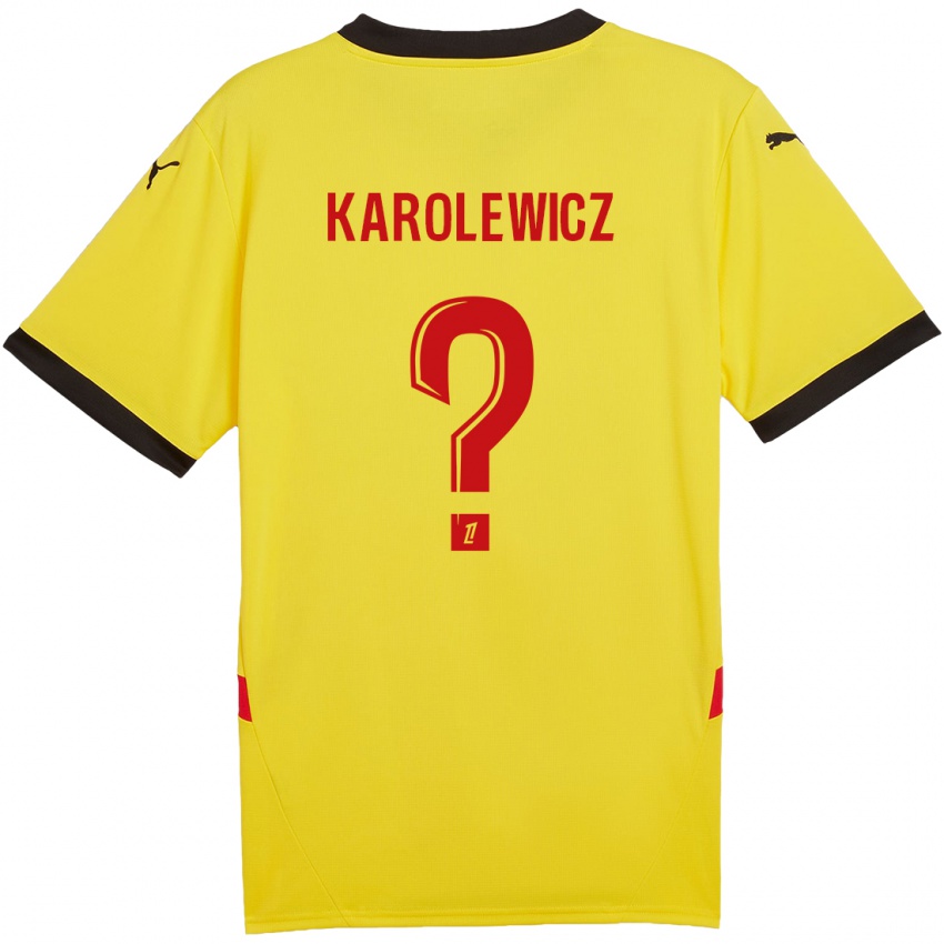 Niño Camiseta Roman Karolewicz #0 Amarillo Rojo 1ª Equipación 2024/25 La Camisa Perú