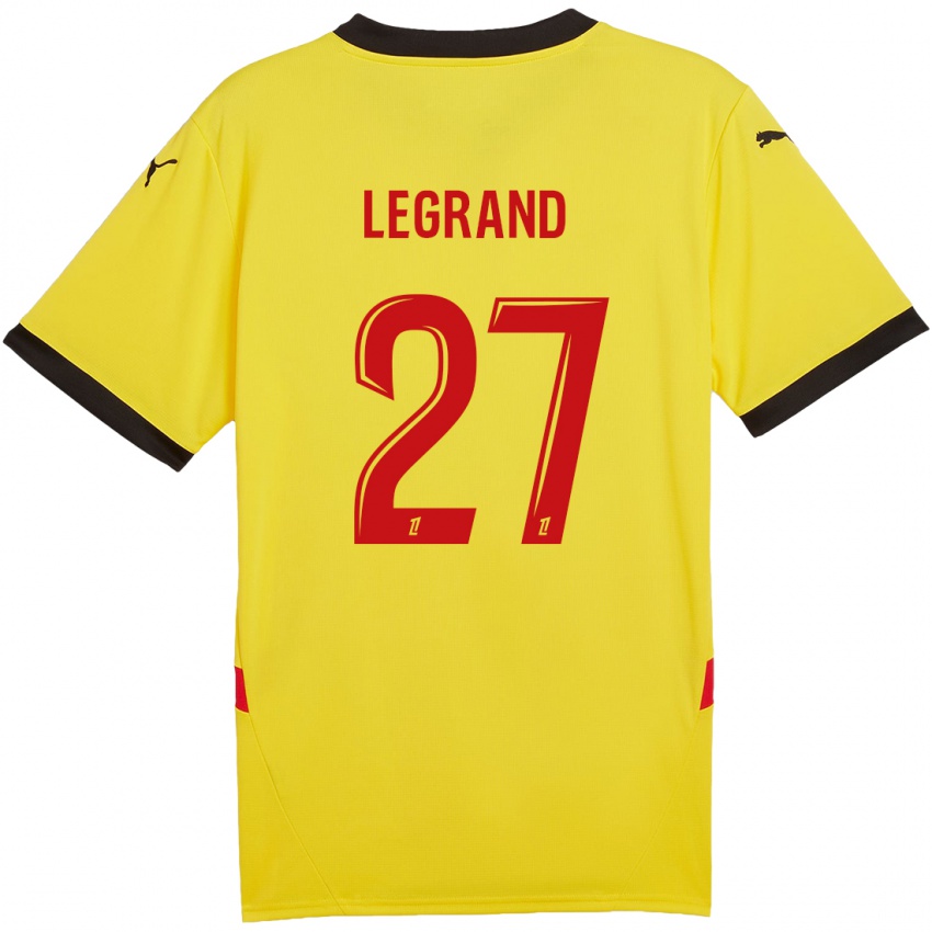 Niño Camiseta Bérénice Legrand #27 Amarillo Rojo 1ª Equipación 2024/25 La Camisa Perú