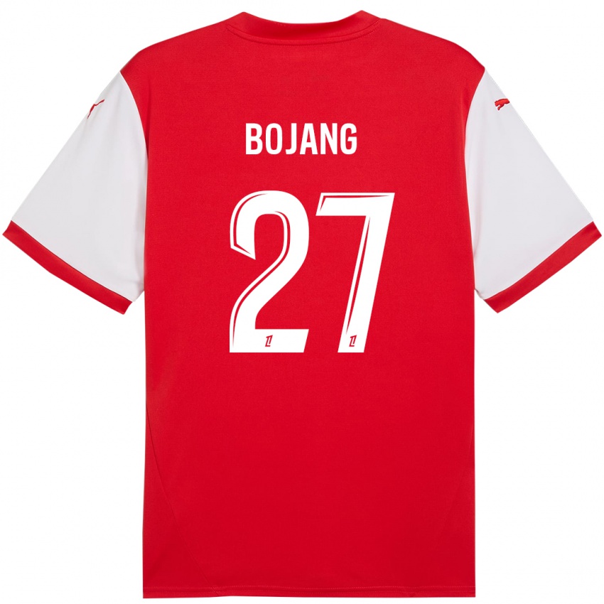 Niño Camiseta Adama Bojang #27 Rojo Blanco 1ª Equipación 2024/25 La Camisa Perú