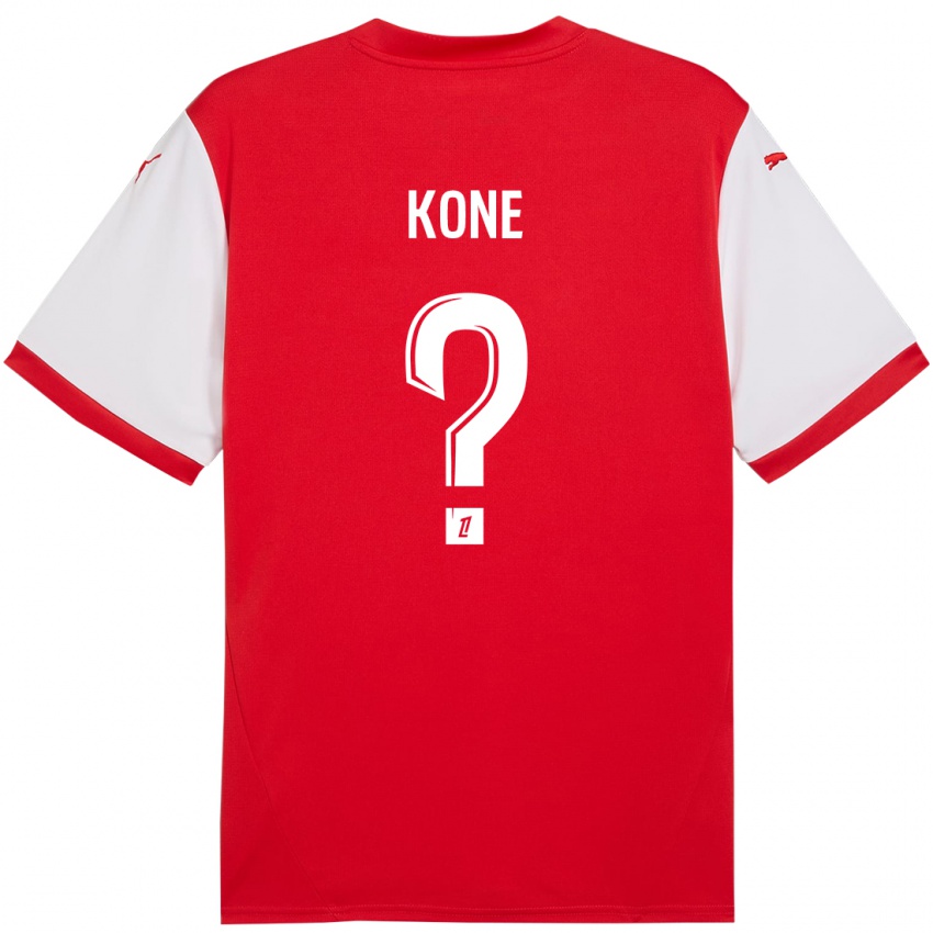 Niño Camiseta Abdoul Koné #0 Rojo Blanco 1ª Equipación 2024/25 La Camisa Perú