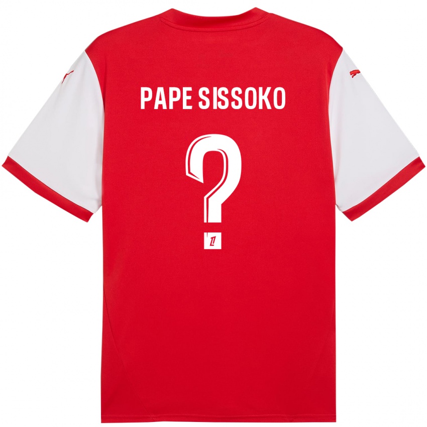 Niño Camiseta Niama Pape Sissoko #0 Rojo Blanco 1ª Equipación 2024/25 La Camisa Perú