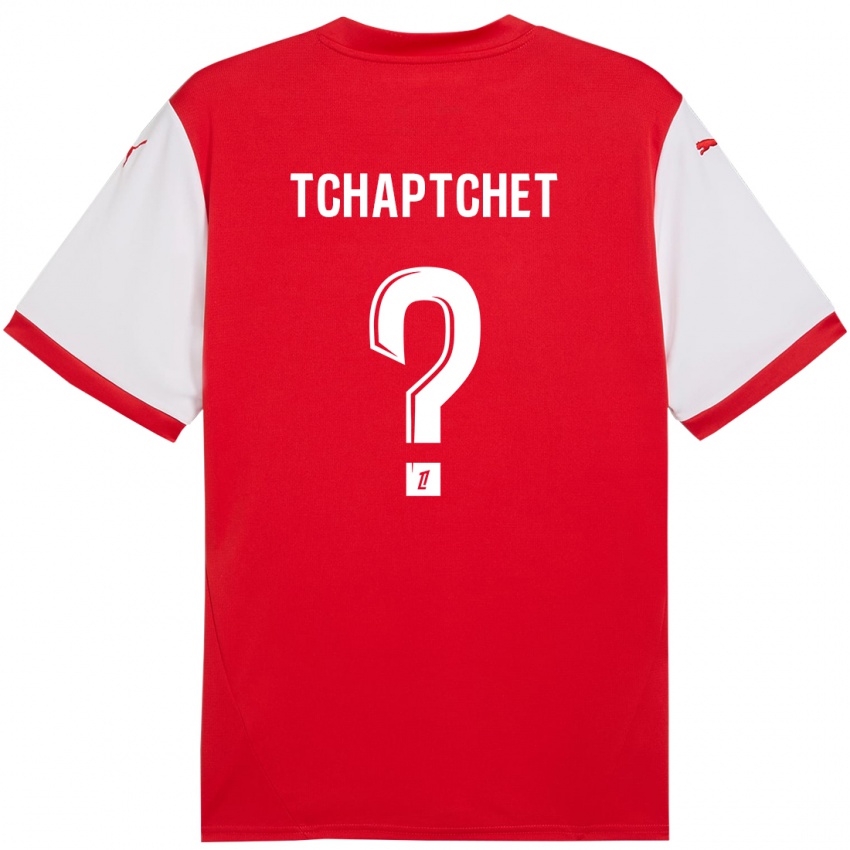 Niño Camiseta Arthur Tchaptchet #0 Rojo Blanco 1ª Equipación 2024/25 La Camisa Perú