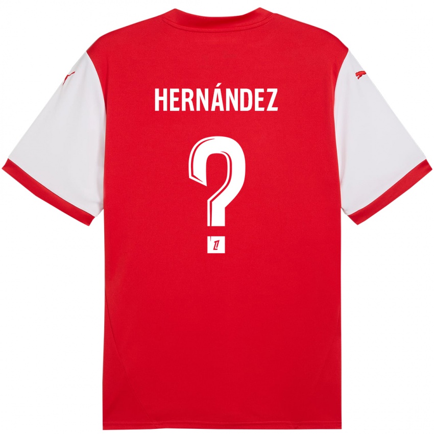 Niño Camiseta Melvin Hernández #0 Rojo Blanco 1ª Equipación 2024/25 La Camisa Perú