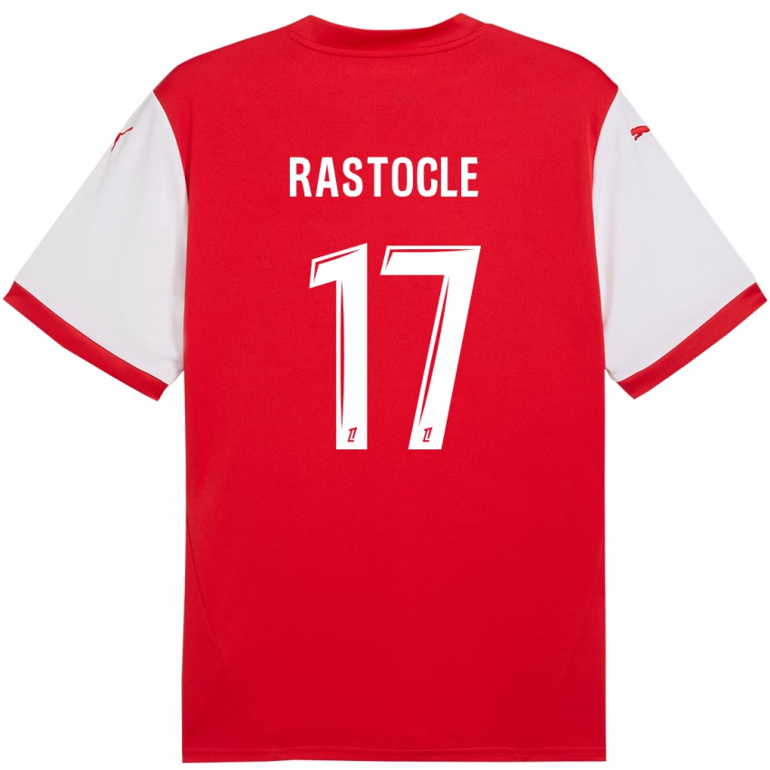 Niño Camiseta Jade Rastocle #17 Rojo Blanco 1ª Equipación 2024/25 La Camisa Perú