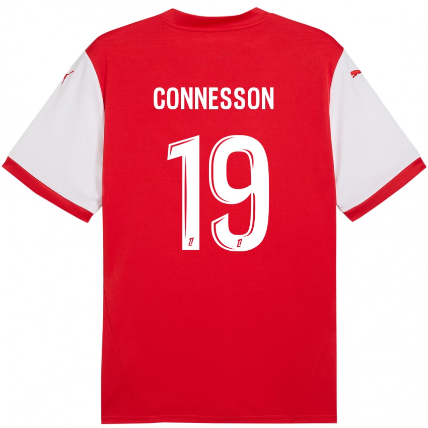 Niño Camiseta Adele Connesson #19 Rojo Blanco 1ª Equipación 2024/25 La Camisa Perú