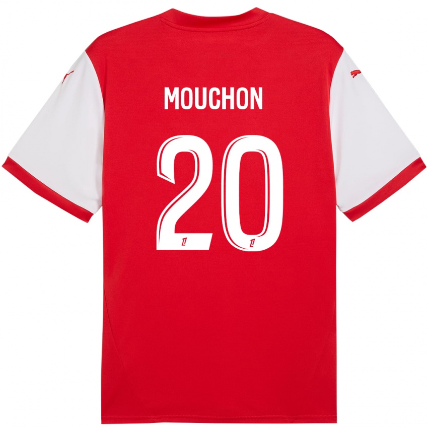 Niño Camiseta Noemie Mouchon #20 Rojo Blanco 1ª Equipación 2024/25 La Camisa Perú