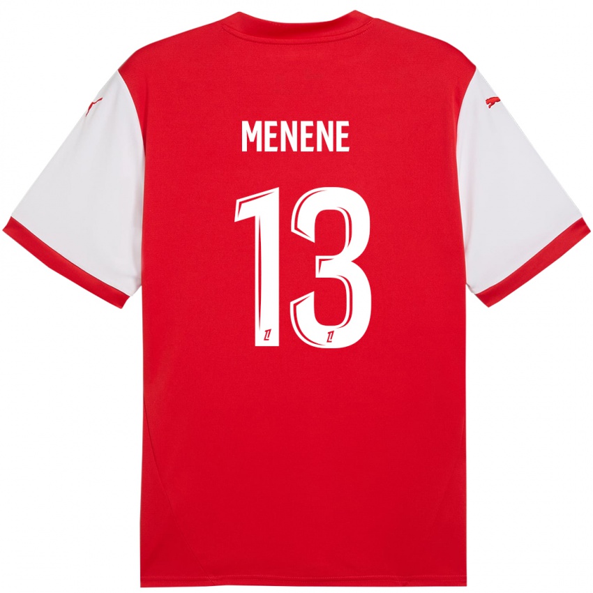 Niño Camiseta Meyong Menene #13 Rojo Blanco 1ª Equipación 2024/25 La Camisa Perú