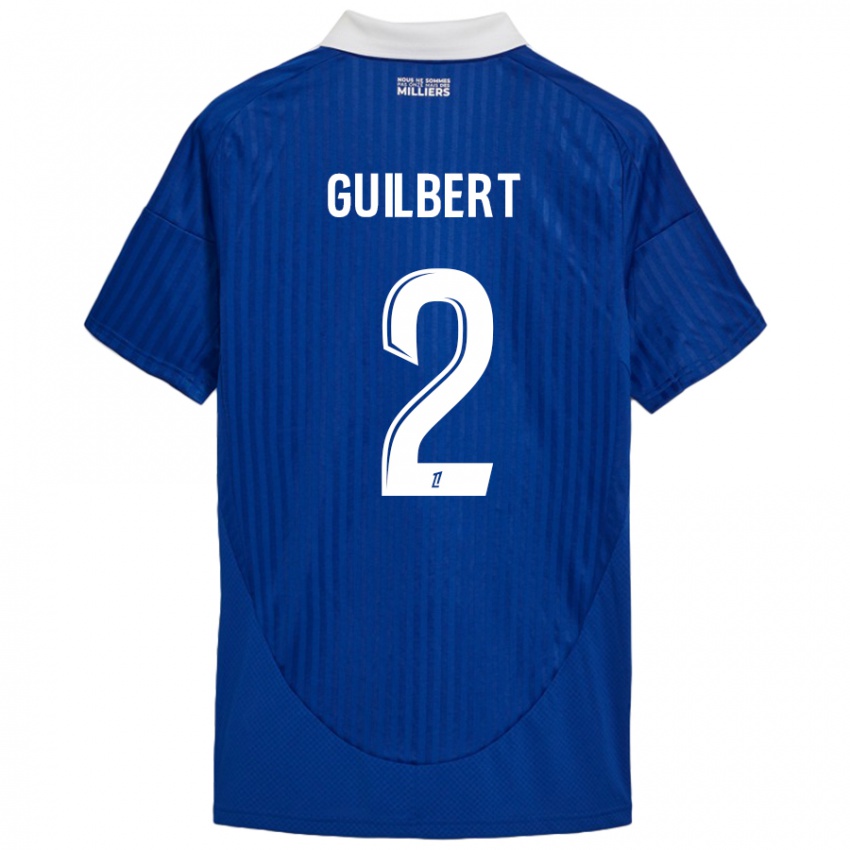 Niño Camiseta Frédéric Guilbert #2 Azul Blanco 1ª Equipación 2024/25 La Camisa Perú