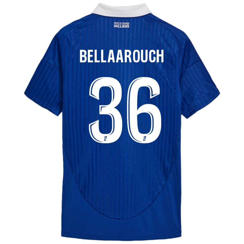 Niño Camiseta Alaa Bellaarouch #36 Azul Blanco 1ª Equipación 2024/25 La Camisa Perú