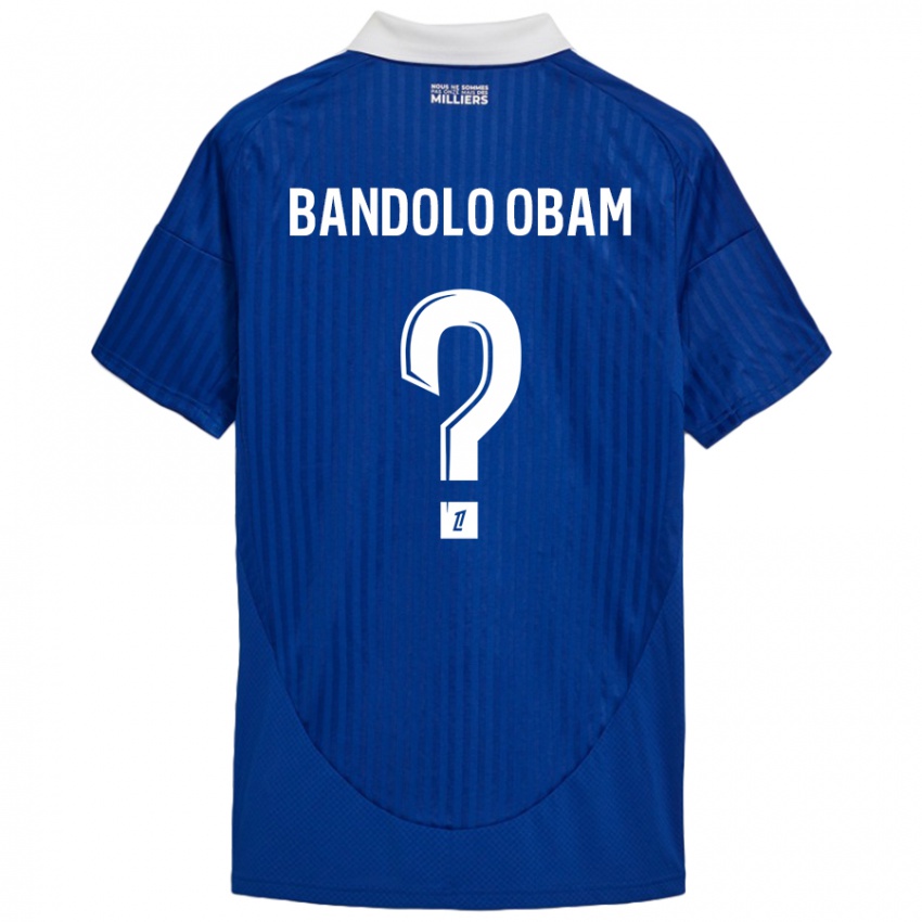 Niño Camiseta Randy Bandolo Obam #0 Azul Blanco 1ª Equipación 2024/25 La Camisa Perú