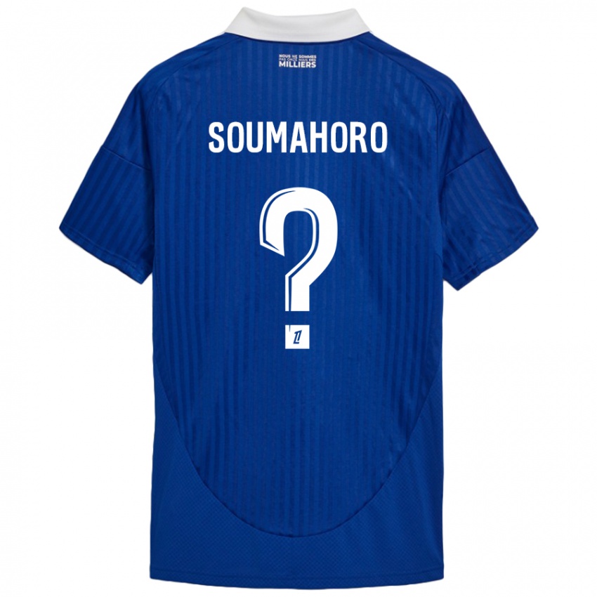 Niño Camiseta Mohamed Soumahoro #0 Azul Blanco 1ª Equipación 2024/25 La Camisa Perú