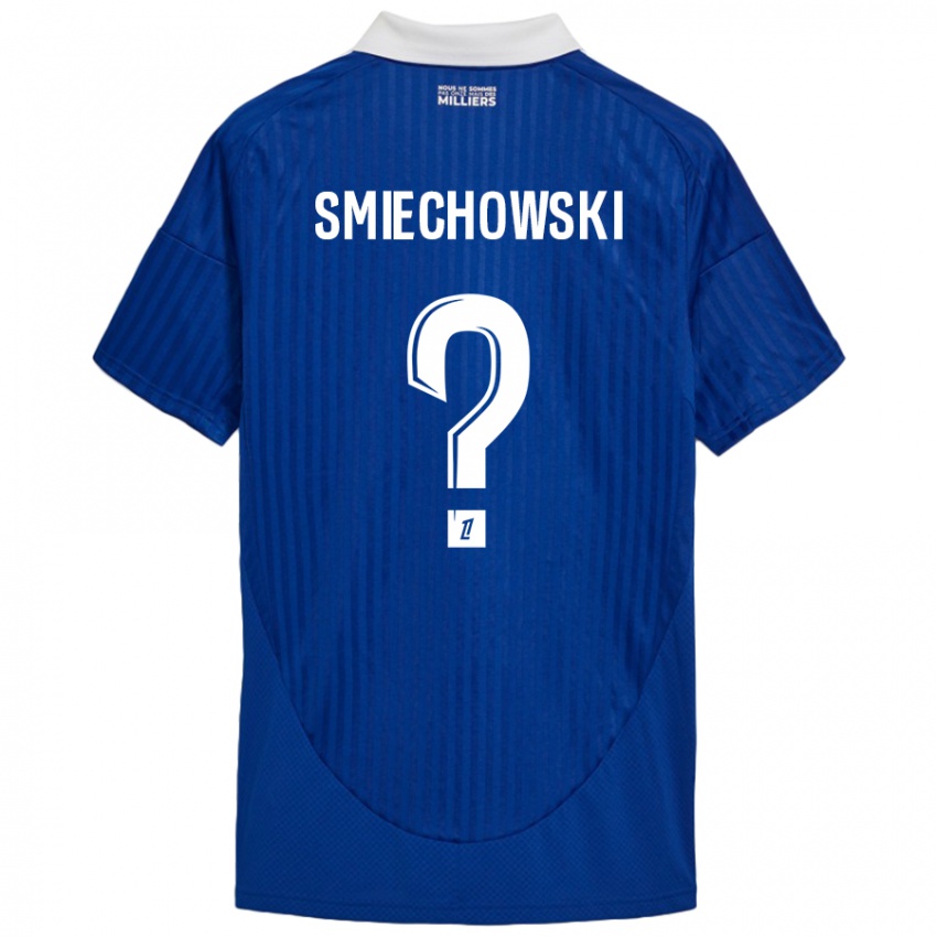 Niño Camiseta Artur Smiechowski #0 Azul Blanco 1ª Equipación 2024/25 La Camisa Perú