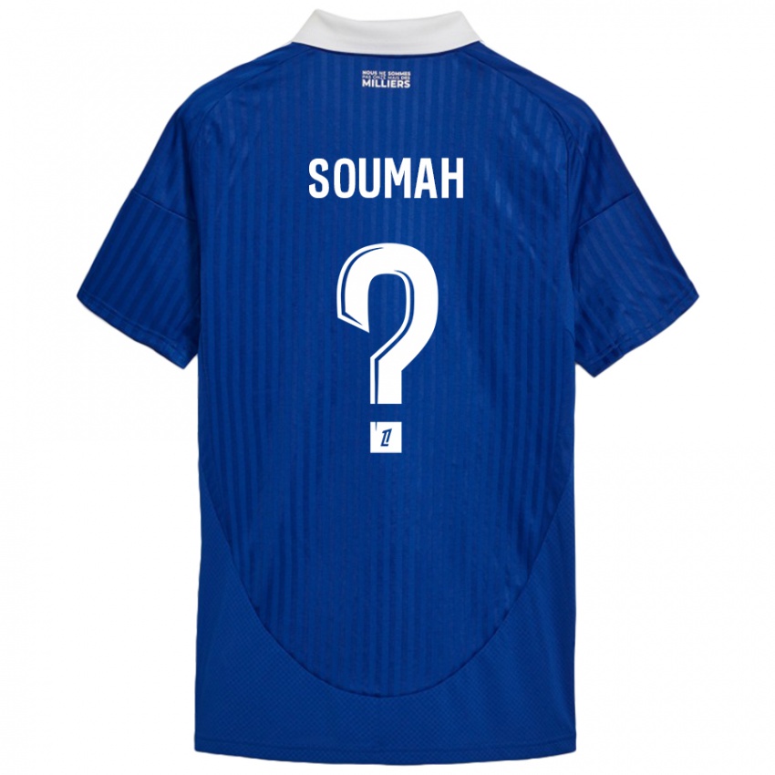 Niño Camiseta Mohamed Soumah #0 Azul Blanco 1ª Equipación 2024/25 La Camisa Perú