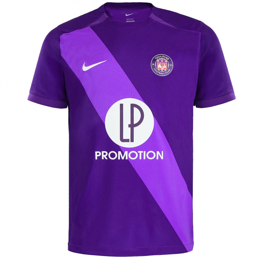 Niño Camiseta Aymen Ammaouch #0 Morado Blanco 1ª Equipación 2024/25 La Camisa Perú