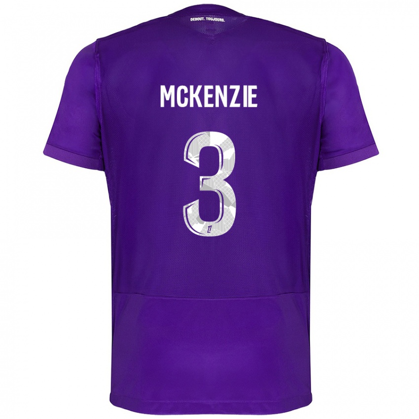 Niño Camiseta Mark Mckenzie #3 Morado Blanco 1ª Equipación 2024/25 La Camisa Perú