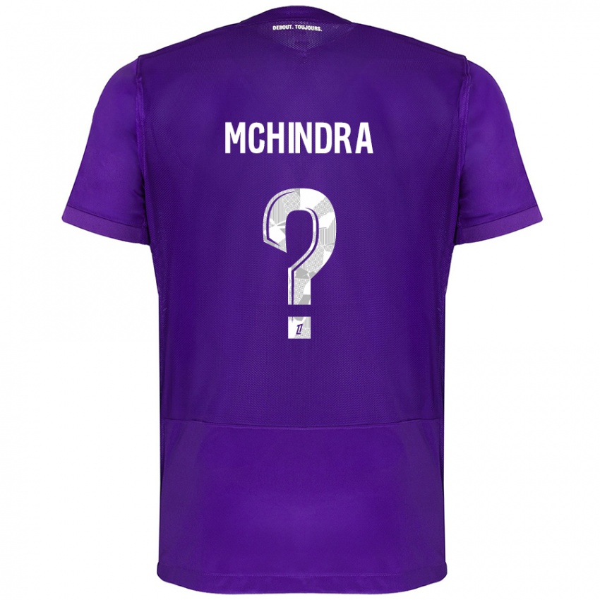 Niño Camiseta Naime Said Mchindra #0 Morado Blanco 1ª Equipación 2024/25 La Camisa Perú