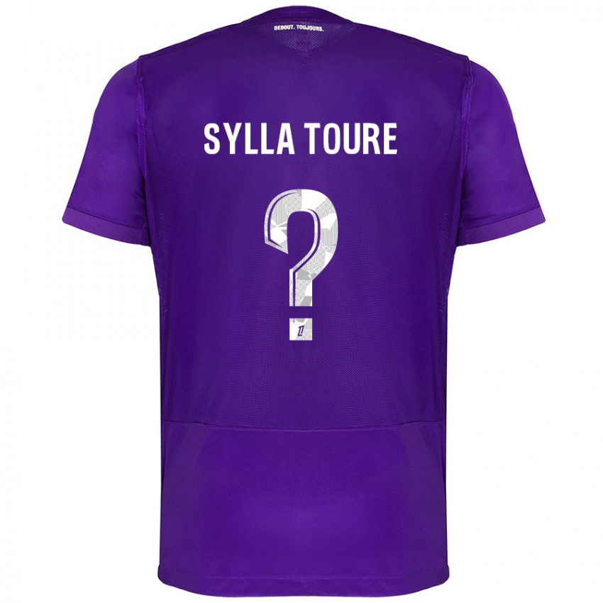 Niño Camiseta Ismael Sylla Touré #0 Morado Blanco 1ª Equipación 2024/25 La Camisa Perú