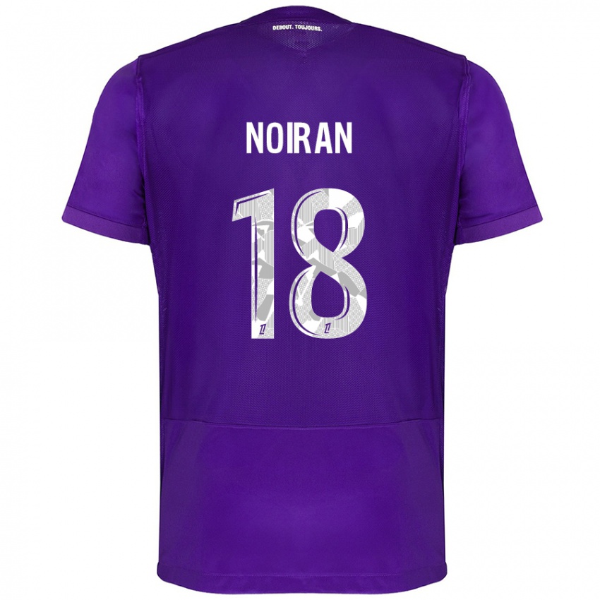 Niño Camiseta Clara Noiran #18 Morado Blanco 1ª Equipación 2024/25 La Camisa Perú