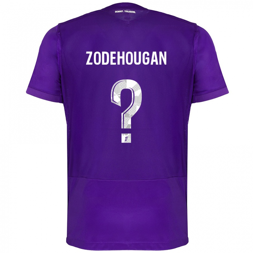 Niño Camiseta Yanis Zodehougan #0 Morado Blanco 1ª Equipación 2024/25 La Camisa Perú