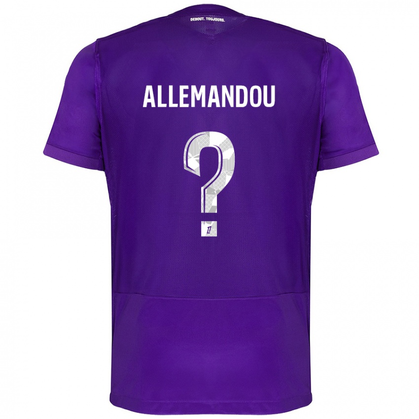 Niño Camiseta Teddy Allemandou #0 Morado Blanco 1ª Equipación 2024/25 La Camisa Perú