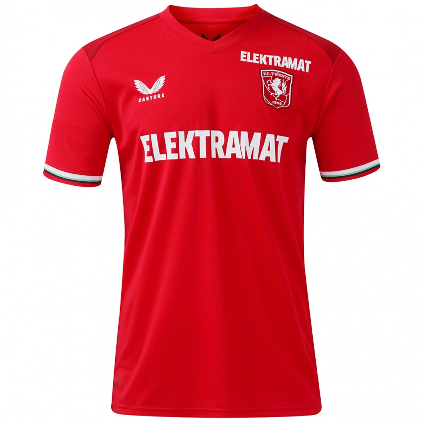 Niño Camiseta Ruud Nijstad #0 Rojo Blanco 1ª Equipación 2024/25 La Camisa Perú