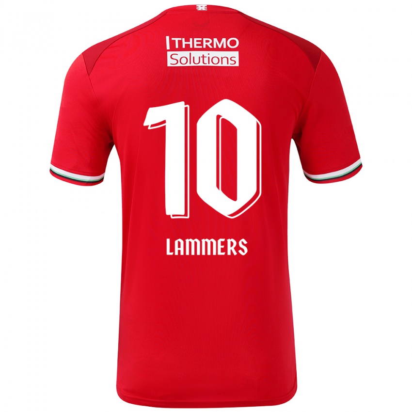 Niño Camiseta Sam Lammers #10 Rojo Blanco 1ª Equipación 2024/25 La Camisa Perú