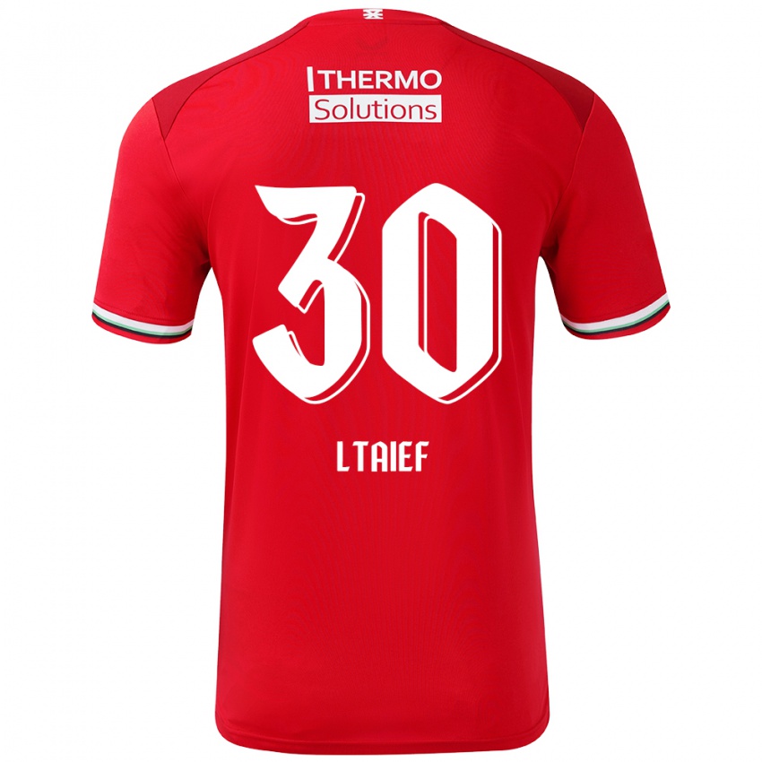 Niño Camiseta Sayfallah Ltaief #30 Rojo Blanco 1ª Equipación 2024/25 La Camisa Perú