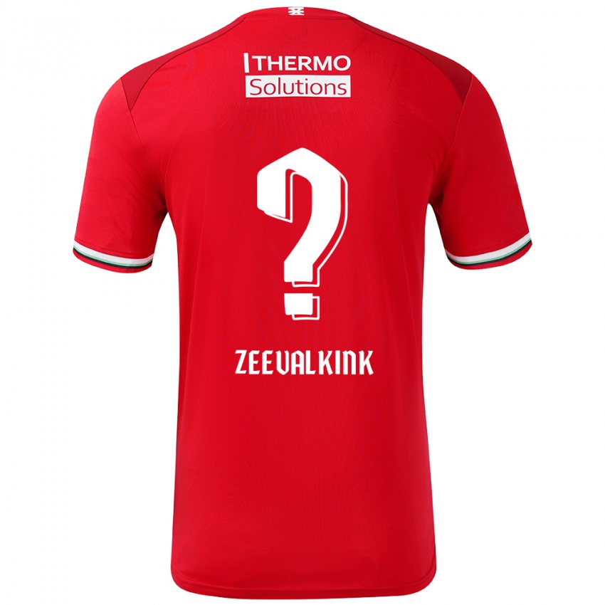 Niño Camiseta Leco Zeevalkink #0 Rojo Blanco 1ª Equipación 2024/25 La Camisa Perú