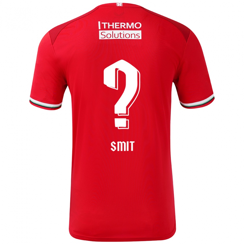 Niño Camiseta Mauro Smit #0 Rojo Blanco 1ª Equipación 2024/25 La Camisa Perú