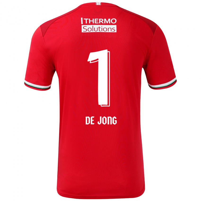 Niño Camiseta Daniëlle De Jong #1 Rojo Blanco 1ª Equipación 2024/25 La Camisa Perú