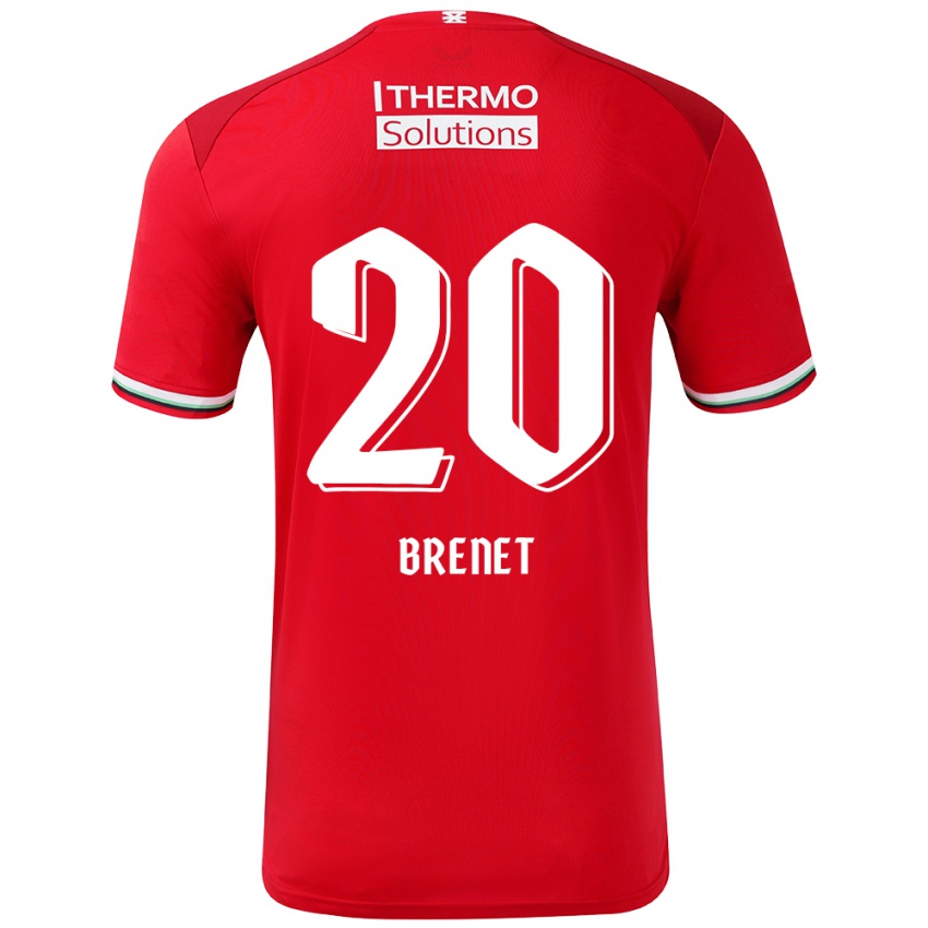 Niño Camiseta Joshua Brenet #20 Rojo Blanco 1ª Equipación 2024/25 La Camisa Perú