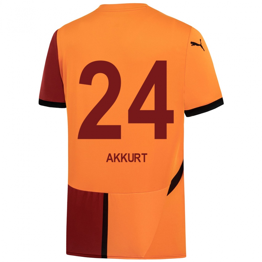 Niño Camiseta Arzu Akkurt #24 Amarillo Rojo 1ª Equipación 2024/25 La Camisa Perú