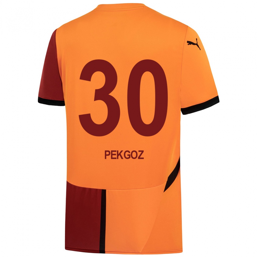 Niño Camiseta Berra Pekgöz #30 Amarillo Rojo 1ª Equipación 2024/25 La Camisa Perú