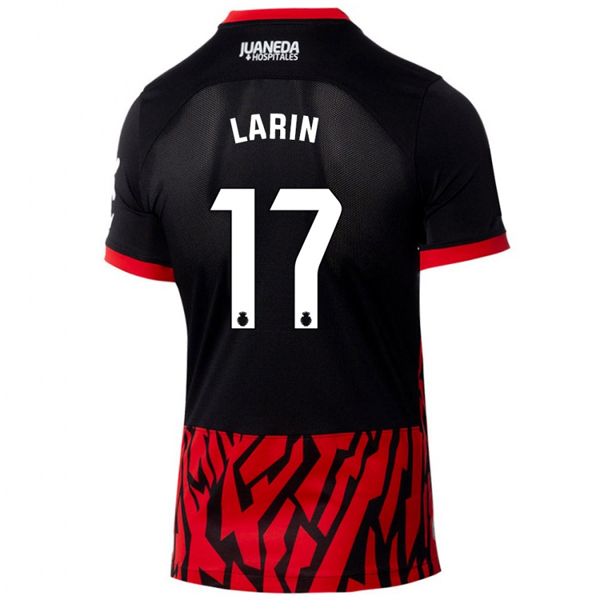 Niño Camiseta Cyle Larin #17 Negro Rojo 1ª Equipación 2024/25 La Camisa Perú