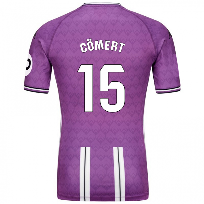 Niño Camiseta Eray Cömert #15 Púrpura Blanco 1ª Equipación 2024/25 La Camisa Perú