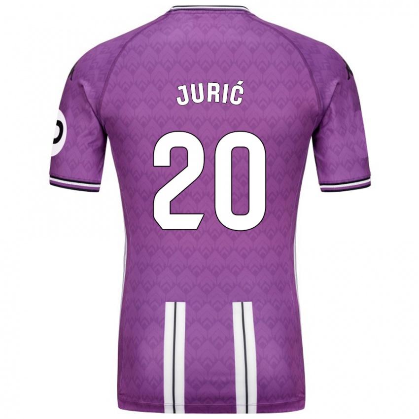 Niño Camiseta Stanko Juric #20 Púrpura Blanco 1ª Equipación 2024/25 La Camisa Perú