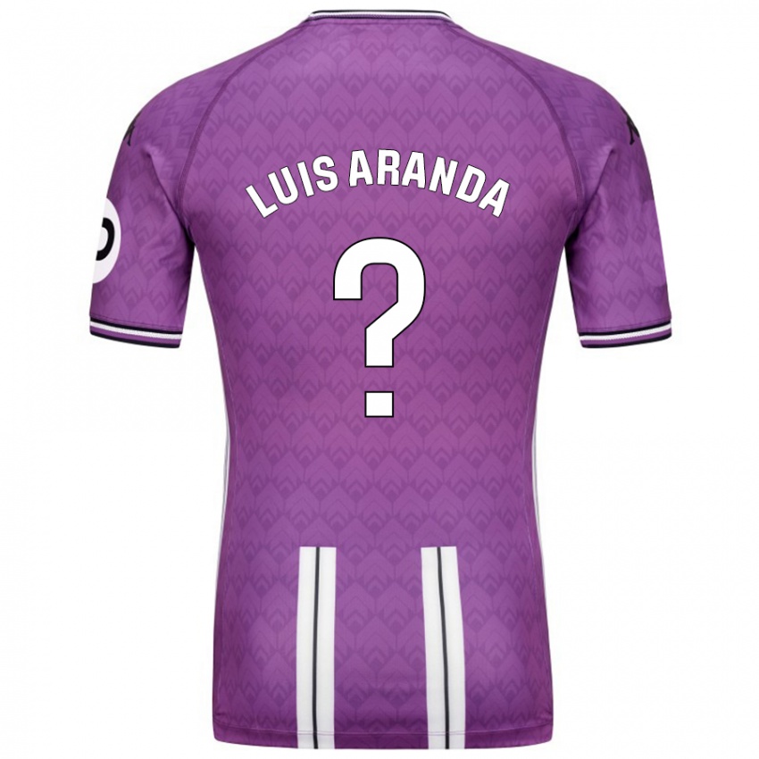 Niño Camiseta José Luis Aranda #0 Púrpura Blanco 1ª Equipación 2024/25 La Camisa Perú