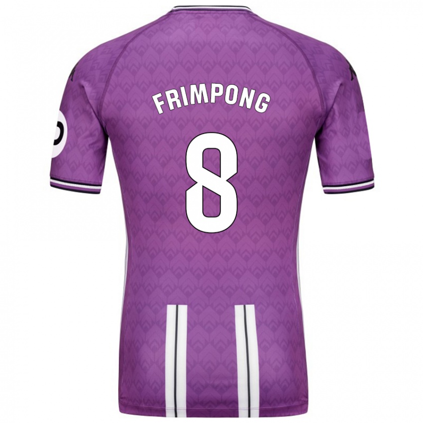 Niño Camiseta Eugene Frimpong #8 Púrpura Blanco 1ª Equipación 2024/25 La Camisa Perú