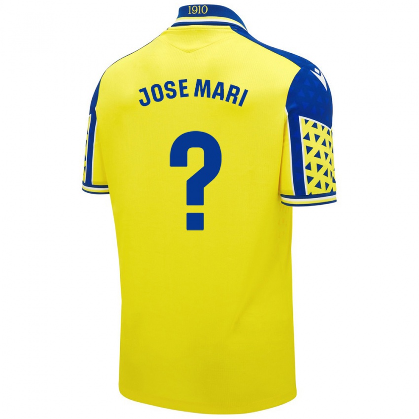 Niño Camiseta José Mari #0 Amarillo Azul 1ª Equipación 2024/25 La Camisa Perú