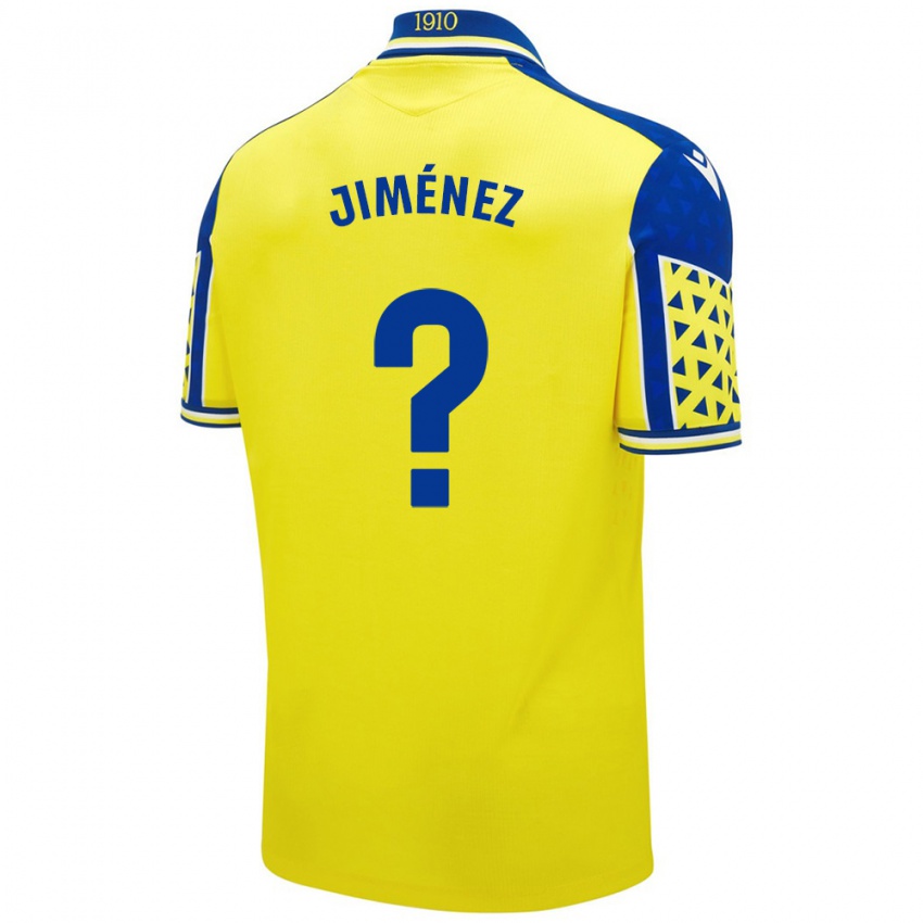 Niño Camiseta Álvaro Jiménez #0 Amarillo Azul 1ª Equipación 2024/25 La Camisa Perú