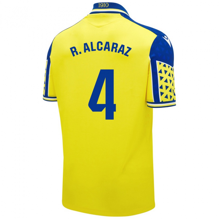 Niño Camiseta Rubén Alcaraz #4 Amarillo Azul 1ª Equipación 2024/25 La Camisa Perú