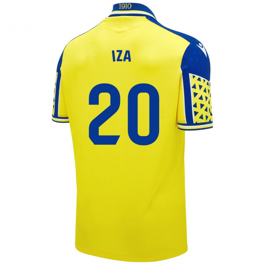 Niño Camiseta Iza Carcelén #20 Amarillo Azul 1ª Equipación 2024/25 La Camisa Perú