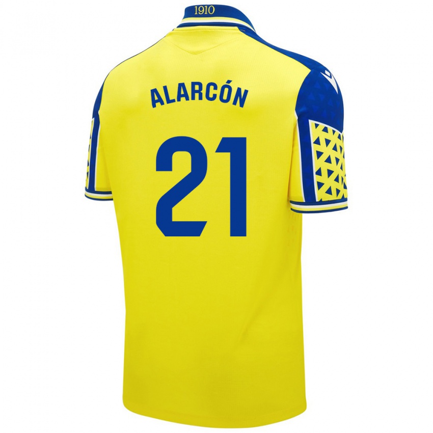 Niño Camiseta Tomás Alarcón #21 Amarillo Azul 1ª Equipación 2024/25 La Camisa Perú