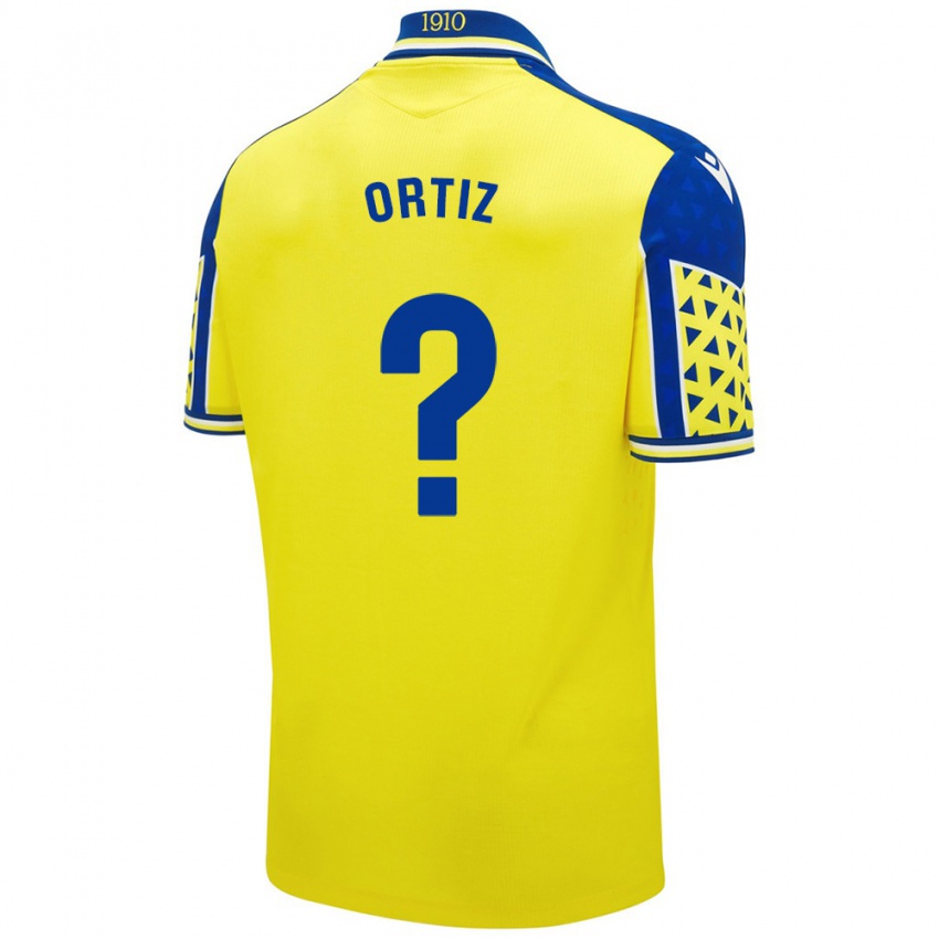 Niño Camiseta Pablo Ortiz #0 Amarillo Azul 1ª Equipación 2024/25 La Camisa Perú