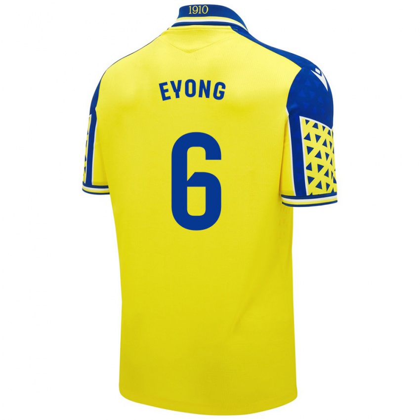 Niño Camiseta Etta Eyong #6 Amarillo Azul 1ª Equipación 2024/25 La Camisa Perú