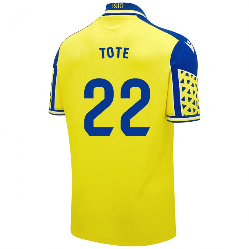 Niño Camiseta Tote #22 Amarillo Azul 1ª Equipación 2024/25 La Camisa Perú